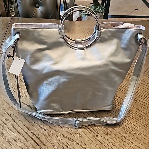 Star ring tote bag silver sequin NWT T shirt and Jeans - Picture 6 of 10